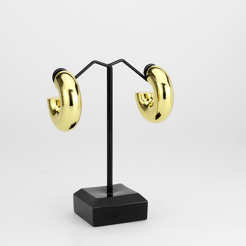 Flash Gold Brass Earring with NoStone in No Stone