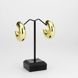 Flash Gold Brass Earring with NoStone in No Stone