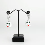Imitation Rhodium Brass Earring with Synthetic in MultiColor
