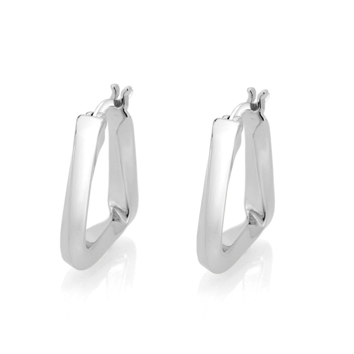 Imitation Rhodium Brass Earring with NoStone in No Stone