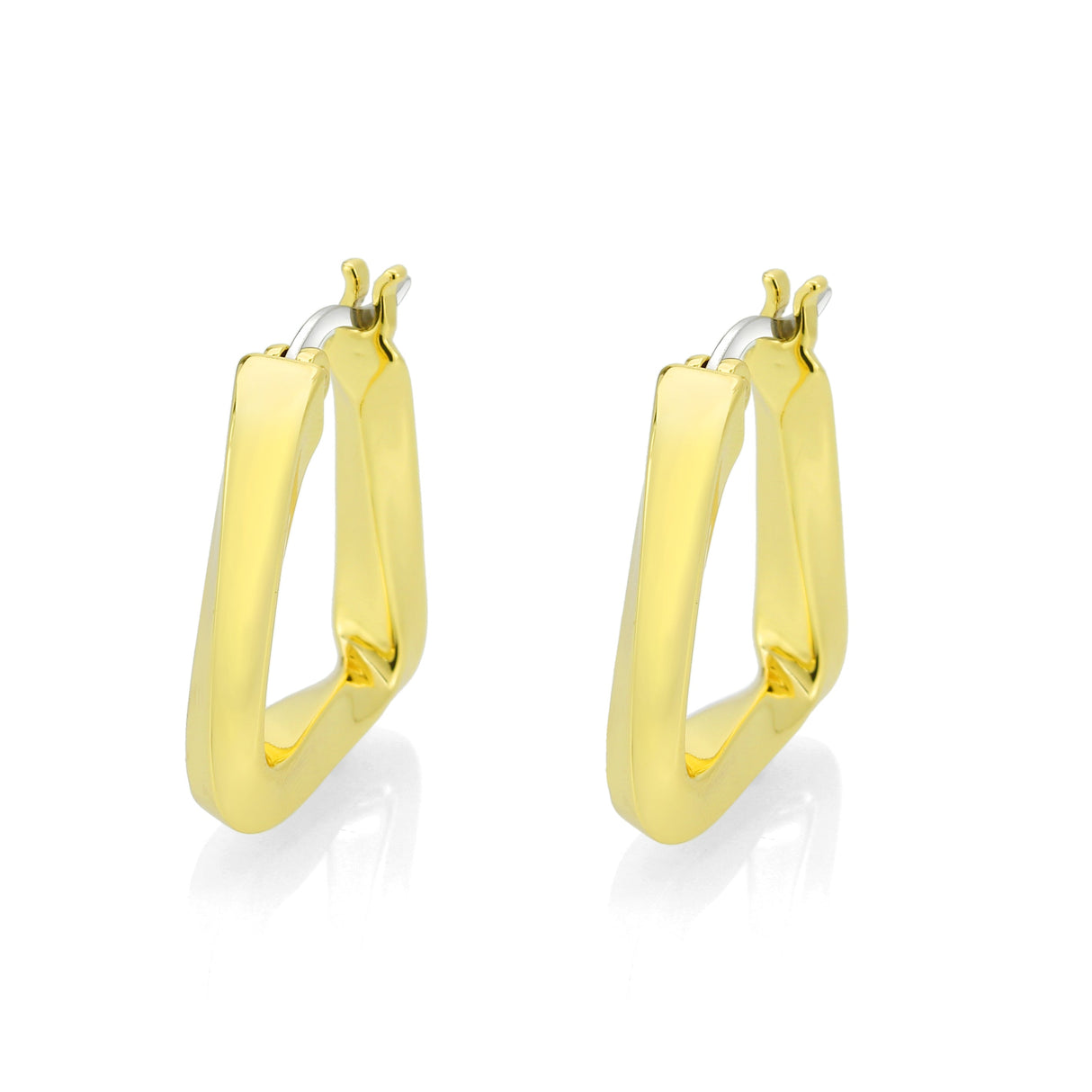 Flash Gold Brass Earring with NoStone in No Stone