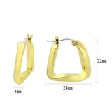 Flash Gold Brass Earring with NoStone in No Stone