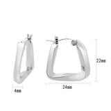 Imitation Rhodium Brass Earring with NoStone in No Stone