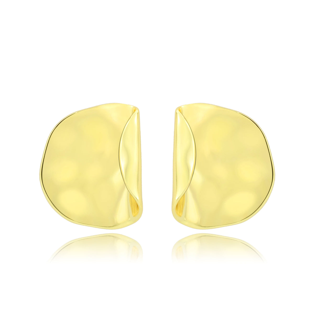 Flash Gold Brass Earring with NoStone in No Stone