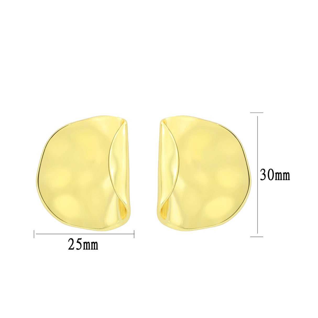 Flash Gold Brass Earring with NoStone in No Stone