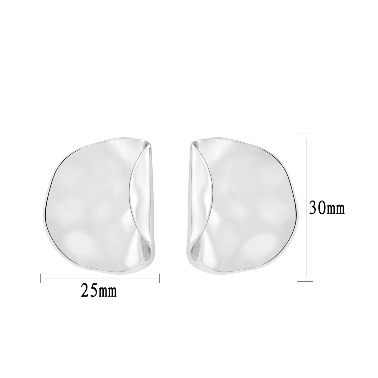 Imitation Rhodium Brass Earring with NoStone in No Stone
