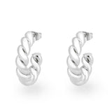 Imitation Rhodium Brass Earring with NoStone in No Stone