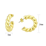 Flash Gold Brass Earring with NoStone in No Stone