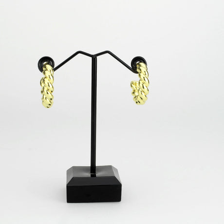 Flash Gold Brass Earring with NoStone in No Stone
