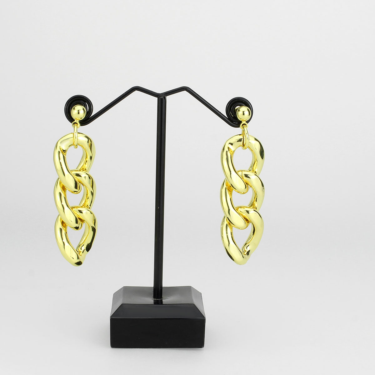 Flash Gold Brass Earring with NoStone in No Stone