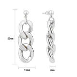 Imitation Rhodium Brass Earring with NoStone in No Stone