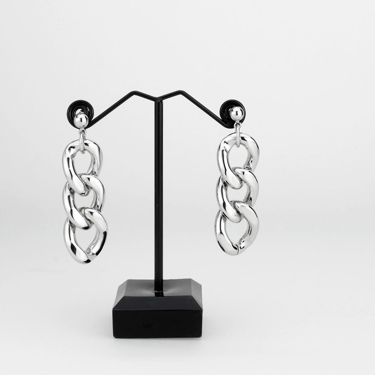 Imitation Rhodium Brass Earring with NoStone in No Stone