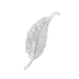 Imitation Rhodium Brass Brooches with AAA Grade CZ in Clear