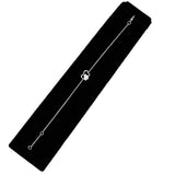 Rhodium Brass Bracelet with AAA Grade CZ  in Clear