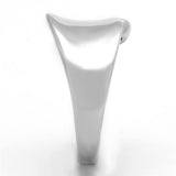 Rhodium Brass Ring with AAA Grade CZ  in Clear