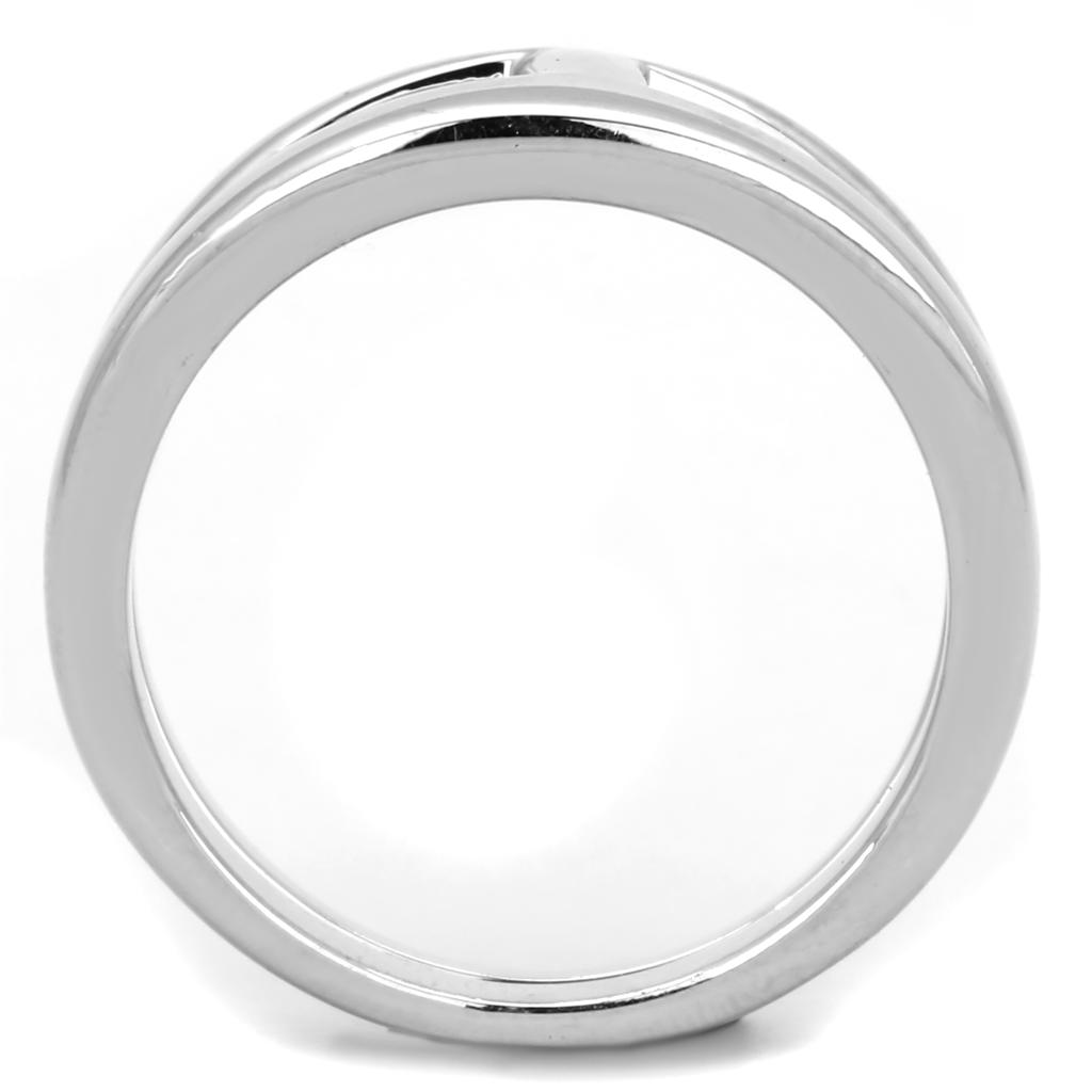 Rhodium Brass Ring with No Stone