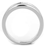 Rhodium Brass Ring with No Stone