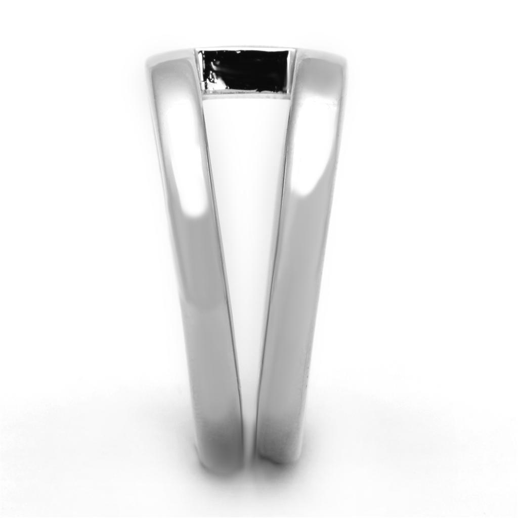 Rhodium Brass Ring with No Stone
