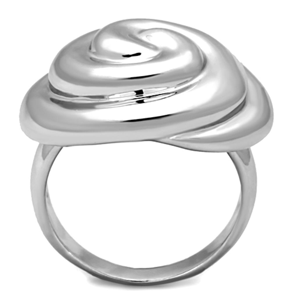 Rhodium Brass Ring with No Stone
