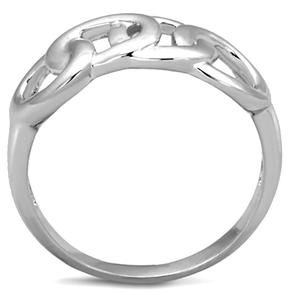 Rhodium Brass Ring with No Stone