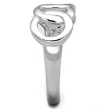 Rhodium Brass Ring with No Stone