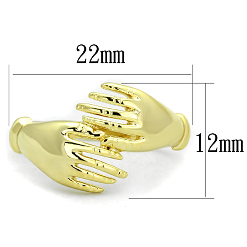 Gold Brass Ring with No Stone