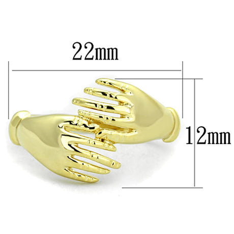 Gold Brass Ring with No Stone