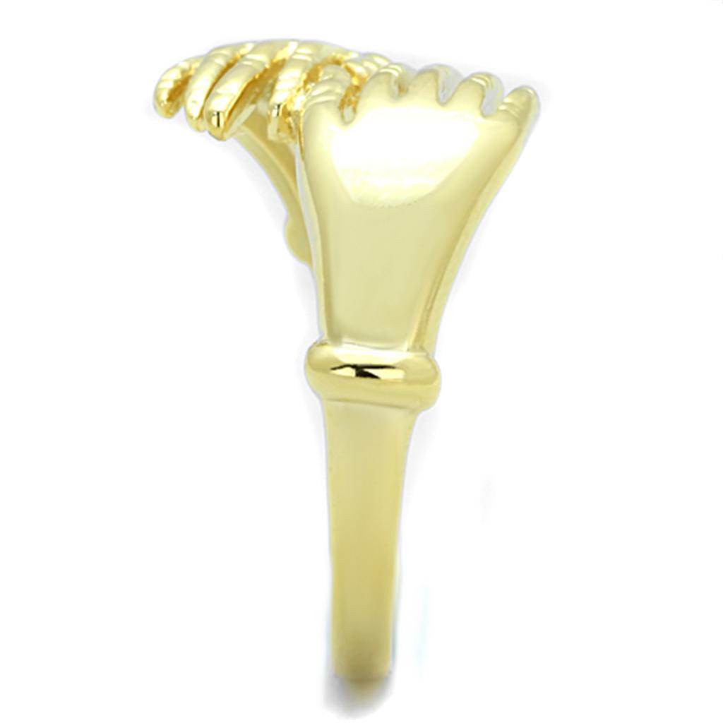Gold Brass Ring with No Stone