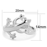 Rhodium Brass Ring with No Stone