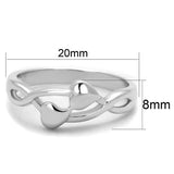 Rhodium Brass Ring with No Stone