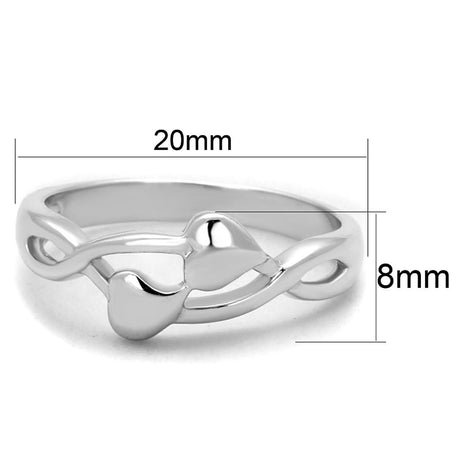 Rhodium Brass Ring with No Stone