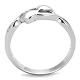 Rhodium Brass Ring with No Stone