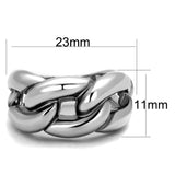 Rhodium Brass Ring with No Stone