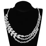 Rhodium Brass Jewelry Sets with AAA Grade CZ  in Clear