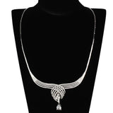 Rhodium Brass Jewelry Sets with AAA Grade CZ  in Clear