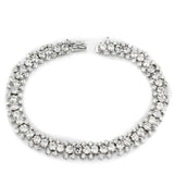 Rhodium Brass Jewelry Sets with AAA Grade CZ  in Clear