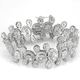 Rhodium Brass Jewelry Sets with AAA Grade CZ  in Clear