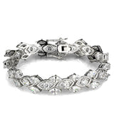 Rhodium Brass Jewelry Sets with AAA Grade CZ  in Clear