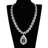 Rhodium Brass Jewelry Sets with AAA Grade CZ  in Clear