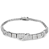 Rhodium Brass Jewelry Sets with AAA Grade CZ  in Clear