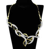 Gold+Rhodium Brass Jewelry Sets with AAA Grade CZ  in Clear