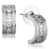 Rhodium Brass Jewelry Sets with AAA Grade CZ  in Clear