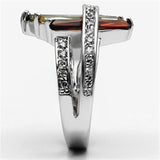 Rhodium Brass Ring with AAA Grade CZ  in Multi Color