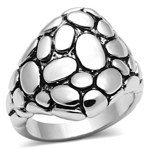 Rhodium Brass Ring with No Stone