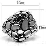 Rhodium Brass Ring with No Stone