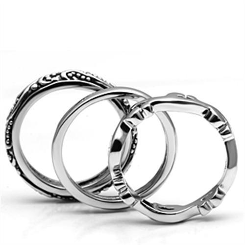 Rhodium Brass Ring with No Stone