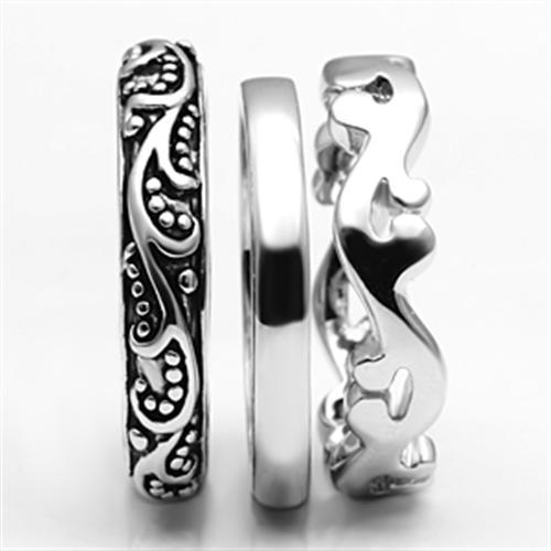Rhodium Brass Ring with No Stone