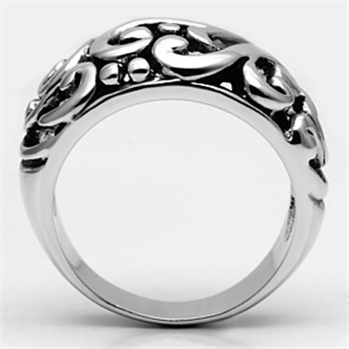 Rhodium Brass Ring with No Stone