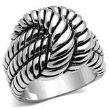 Rhodium Brass Ring with No Stone