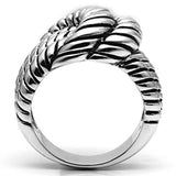 Rhodium Brass Ring with No Stone